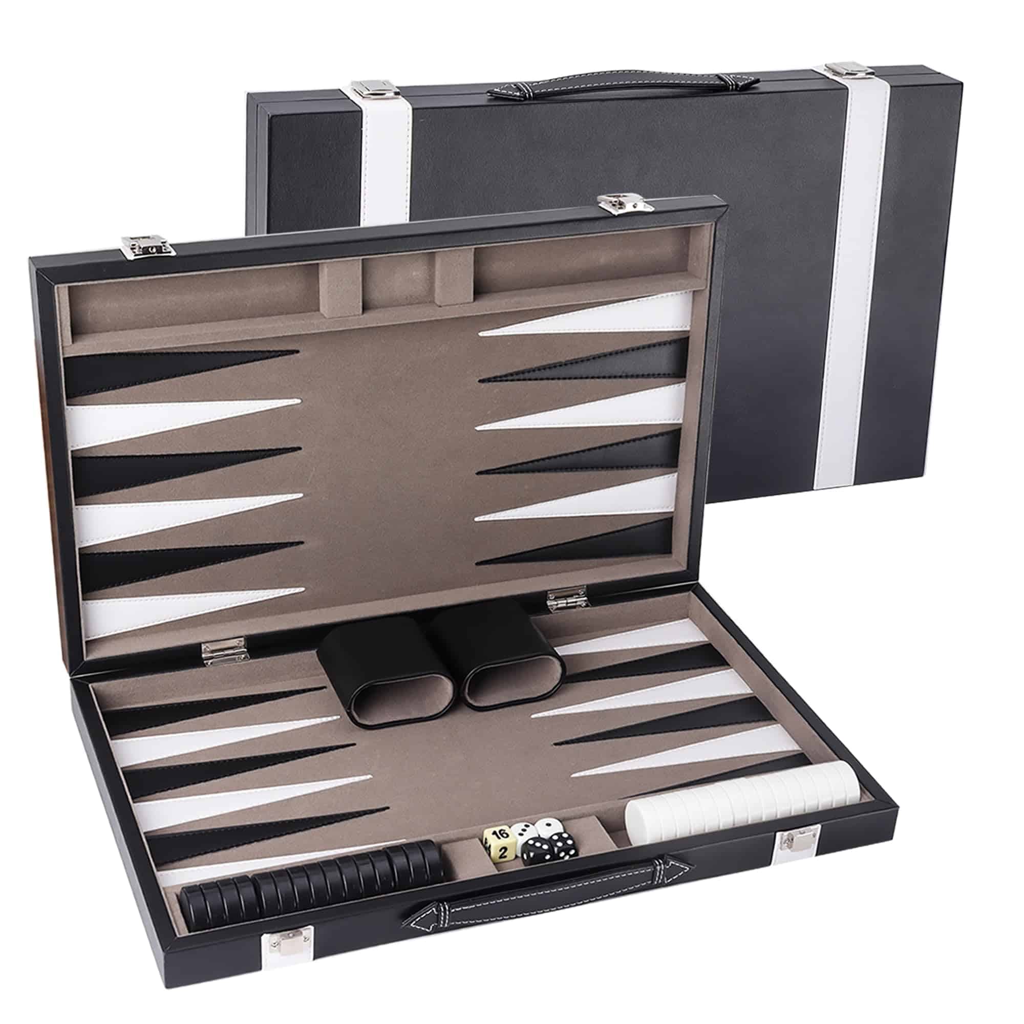 Juego de Backgammon de Cuero Premium GSE Games & Sports