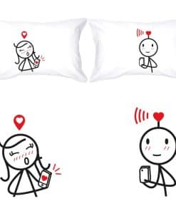 BoldLoft Funda de Almohada para Parejas We are Connected -