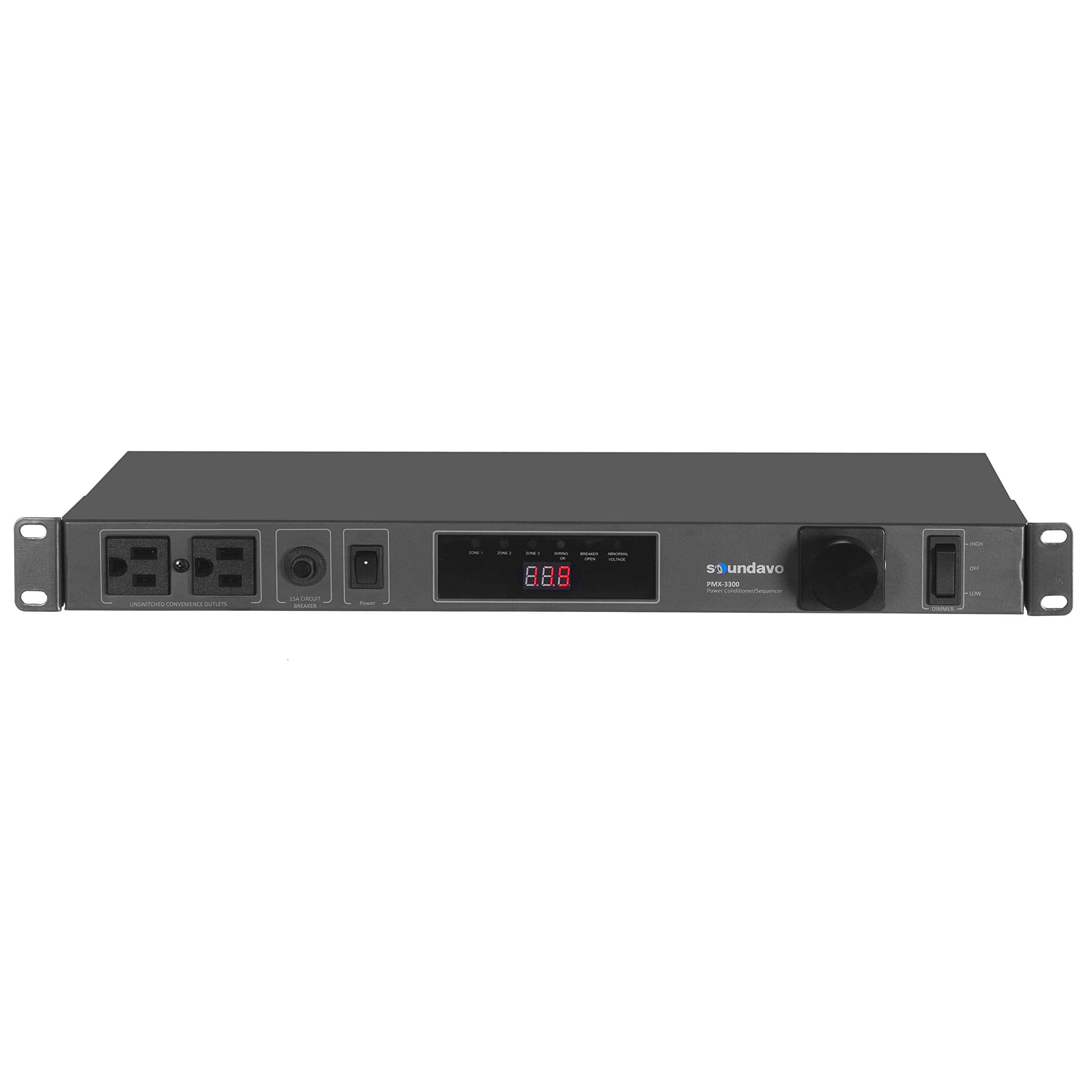 Soundavo PMX-3300 Acondicionador de Potencia y Secuenciador