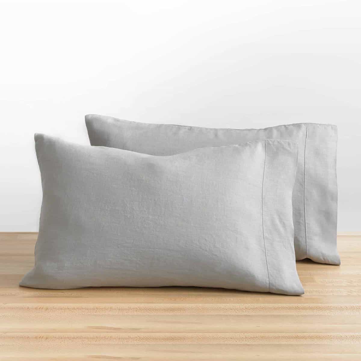 Fundas de Almohada 100% Lino Francés Baloo -Gris Paloma