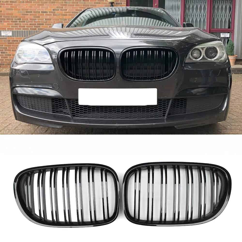 Parrilla de Rejilla de Riñón ABS de Doble Barra para BMW