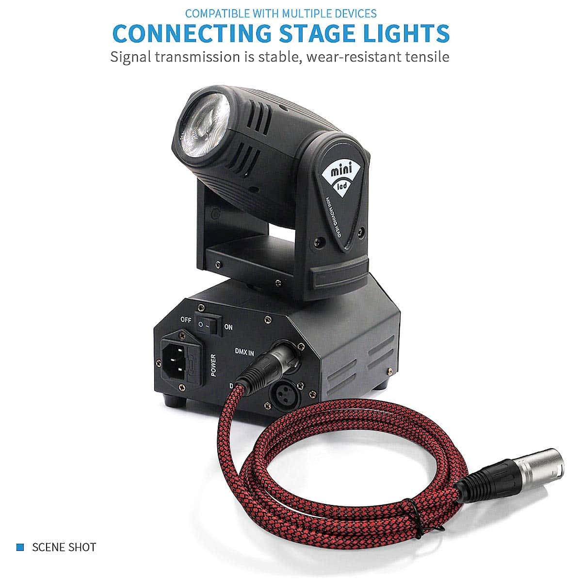 Cable XLR Entrelazado de Alta Resistencia BIFALE - 25 pies, - Imagen 6