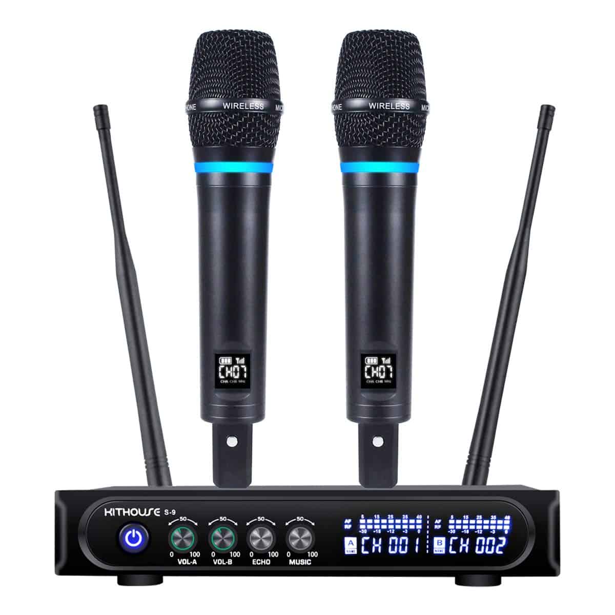 Sistema de Micrófono Inalámbrico Recargable Kithouse S9