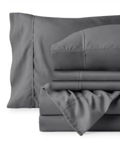 Juego de sábanas de lujo para hotel Bare Home -Gris