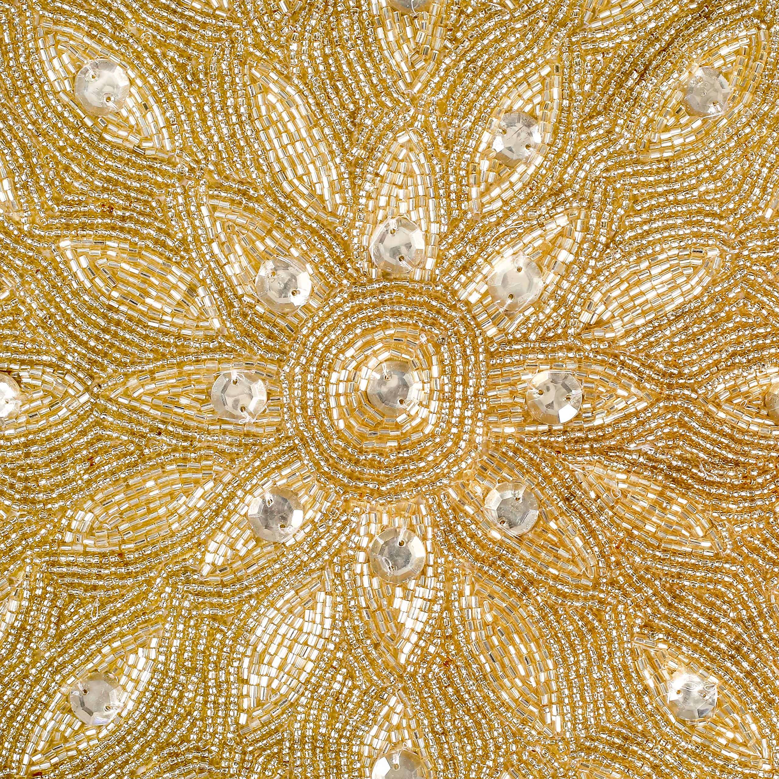 Funda de Almohada Decorativa con Cuentas a Mano - 16x16 - Imagen 6