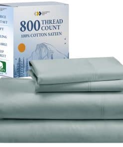 Juego de sábanas de lujo California Design Den -Teal Suave