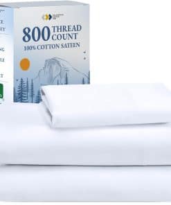 Juego de sábanas de lujo para cama individual de California