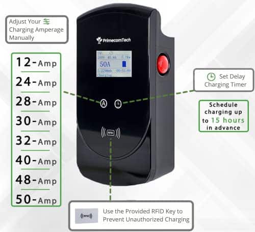 Estación de carga para vehículos eléctricos 50 Amp - - Imagen 4
