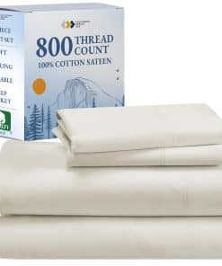 Juego de sábanas de lujo California Design -Ivory