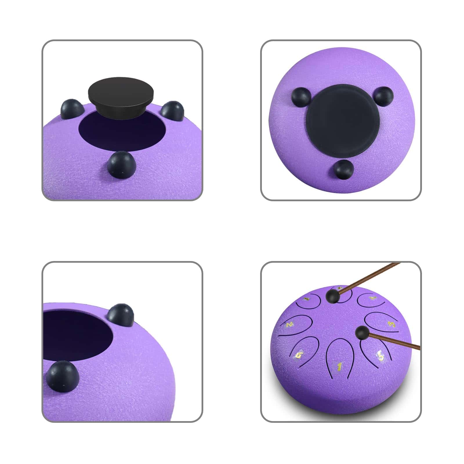 REGIS Tambor de Lengua de Acero 8 Notas 6 -(Lavanda) - Imagen 6