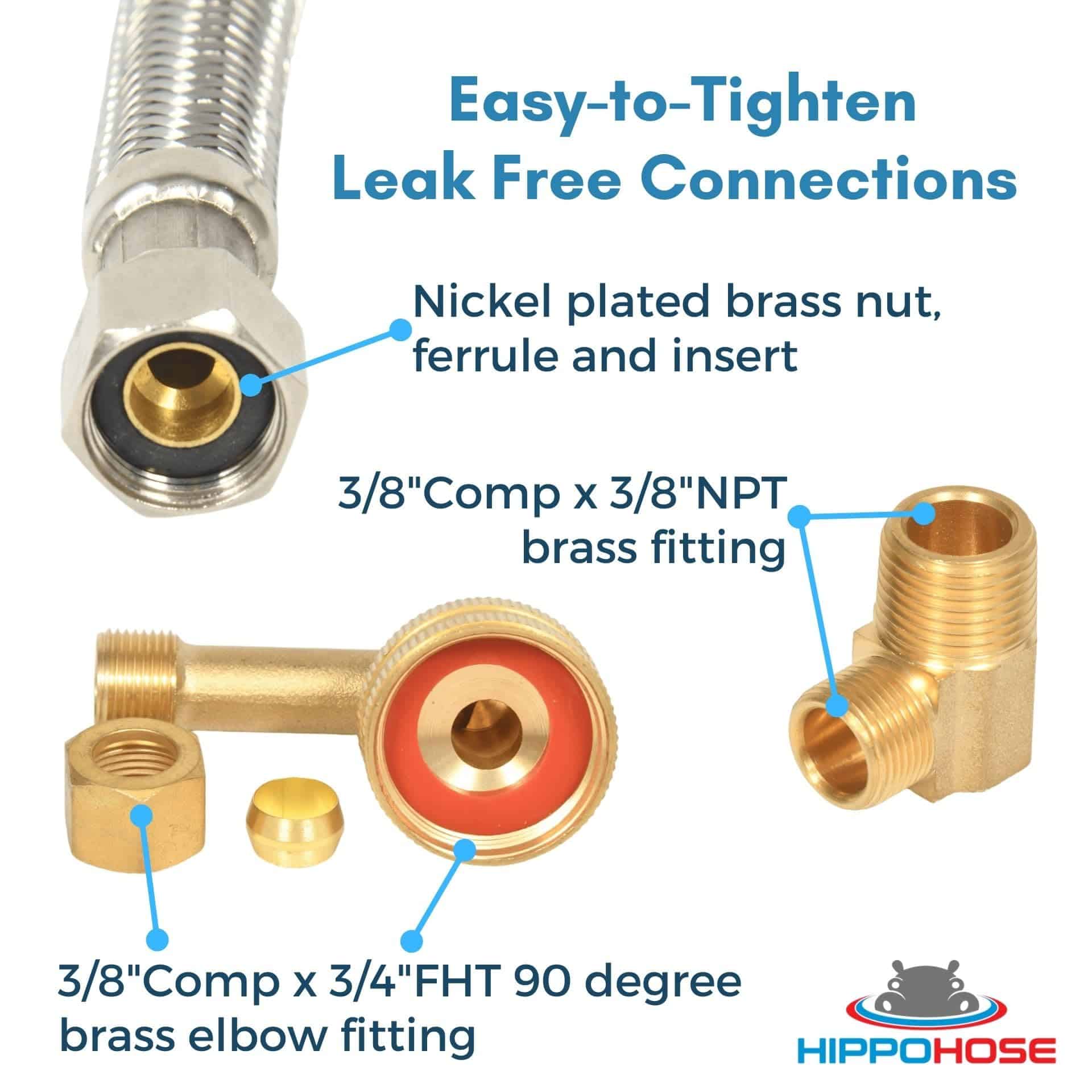 Kit de Manguera de Agua para Lavavajillas de Acero - Imagen 5