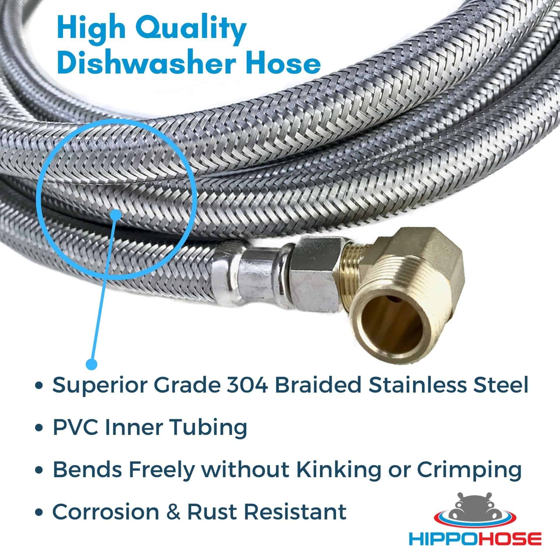 Kit de Manguera de Agua para Lavavajillas de Acero - Imagen 4