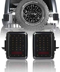 Luces traseras ahumadas V8 GOD JK Wrangler con luz de freno