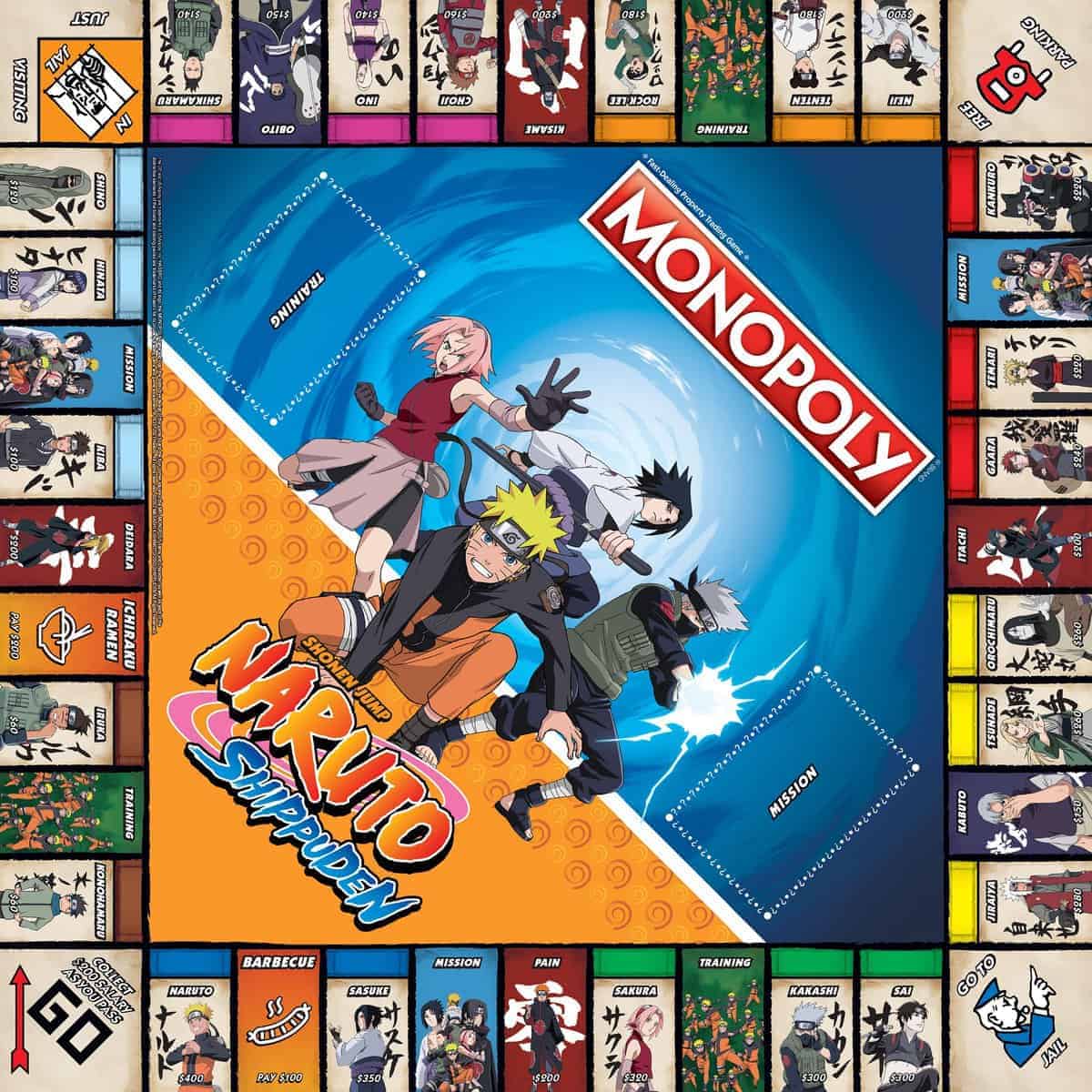 Monopoly: Naruto | Juego de Monopoly coleccionable con la - Imagen 4