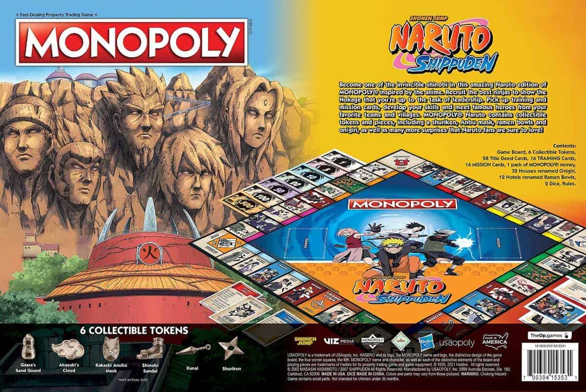 Monopoly: Naruto | Juego de Monopoly coleccionable con la - Imagen 5