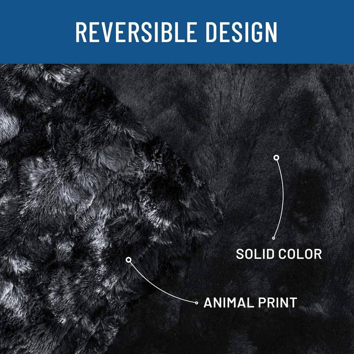 Manta de piel sintética Everlasting -Negro - Piel Sintética - Imagen 4