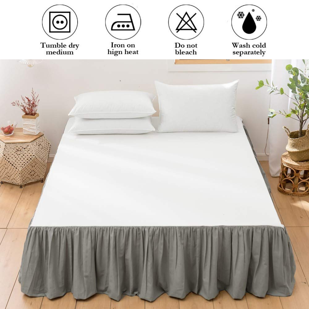 Bajera francesa de lino BISELINA con volantes plisados de - Imagen 7