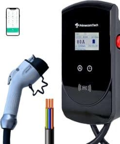 Cargador de EV Nivel 2 J1772 de 277/480 Voltios AC 2/3 Fase