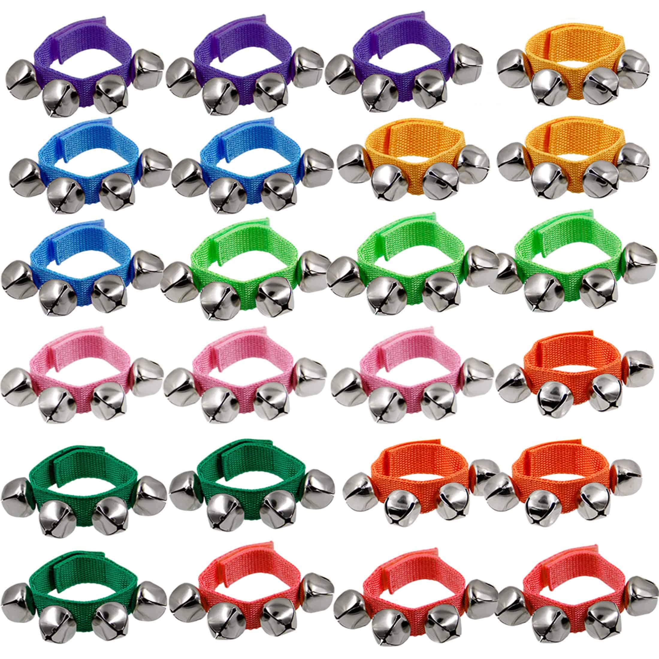 Campanillas de muñeca Happy Trees, 9" Band Wrist Bells, 24