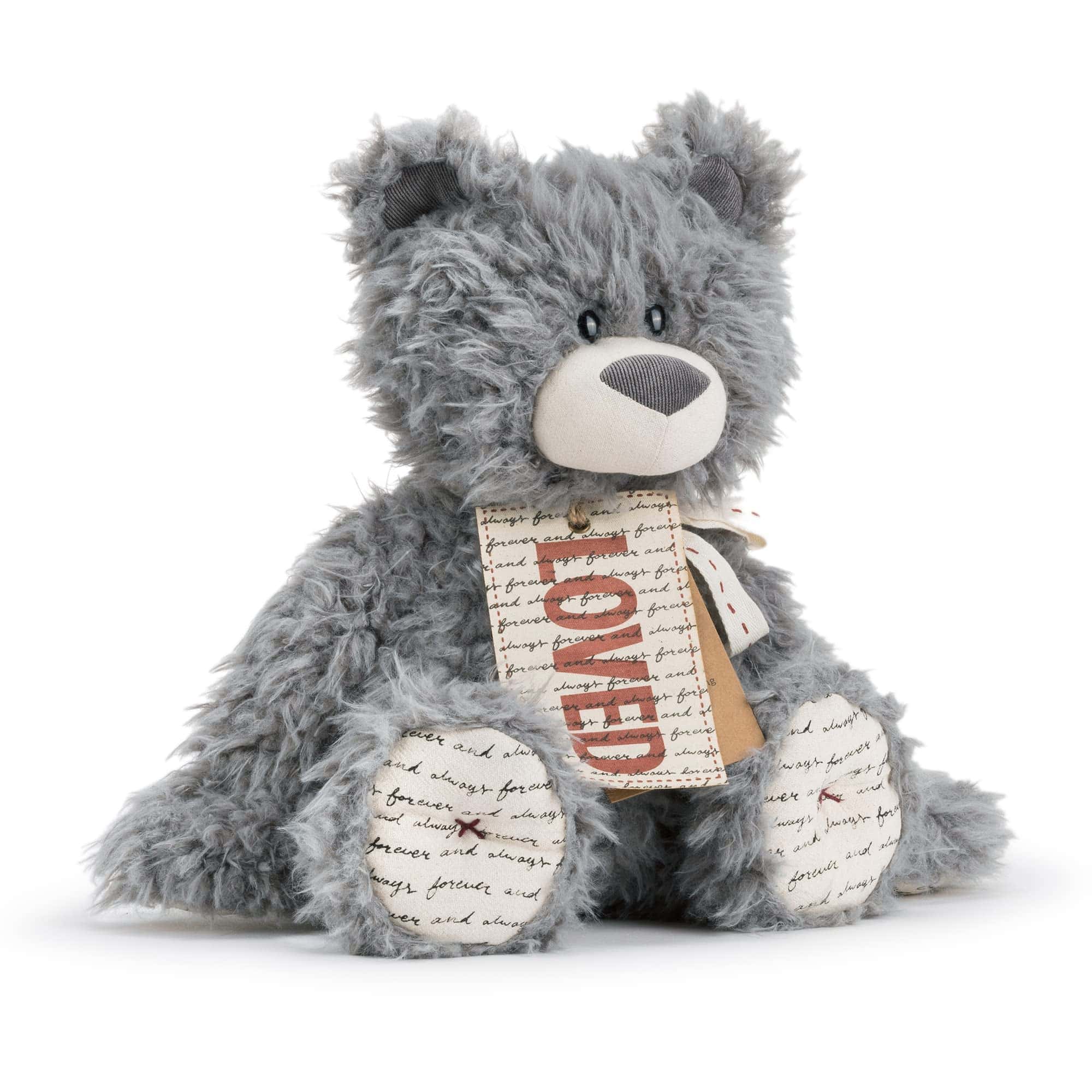 Peluche de Oso Gris DEMDACO de 16 pulgadas para Niños