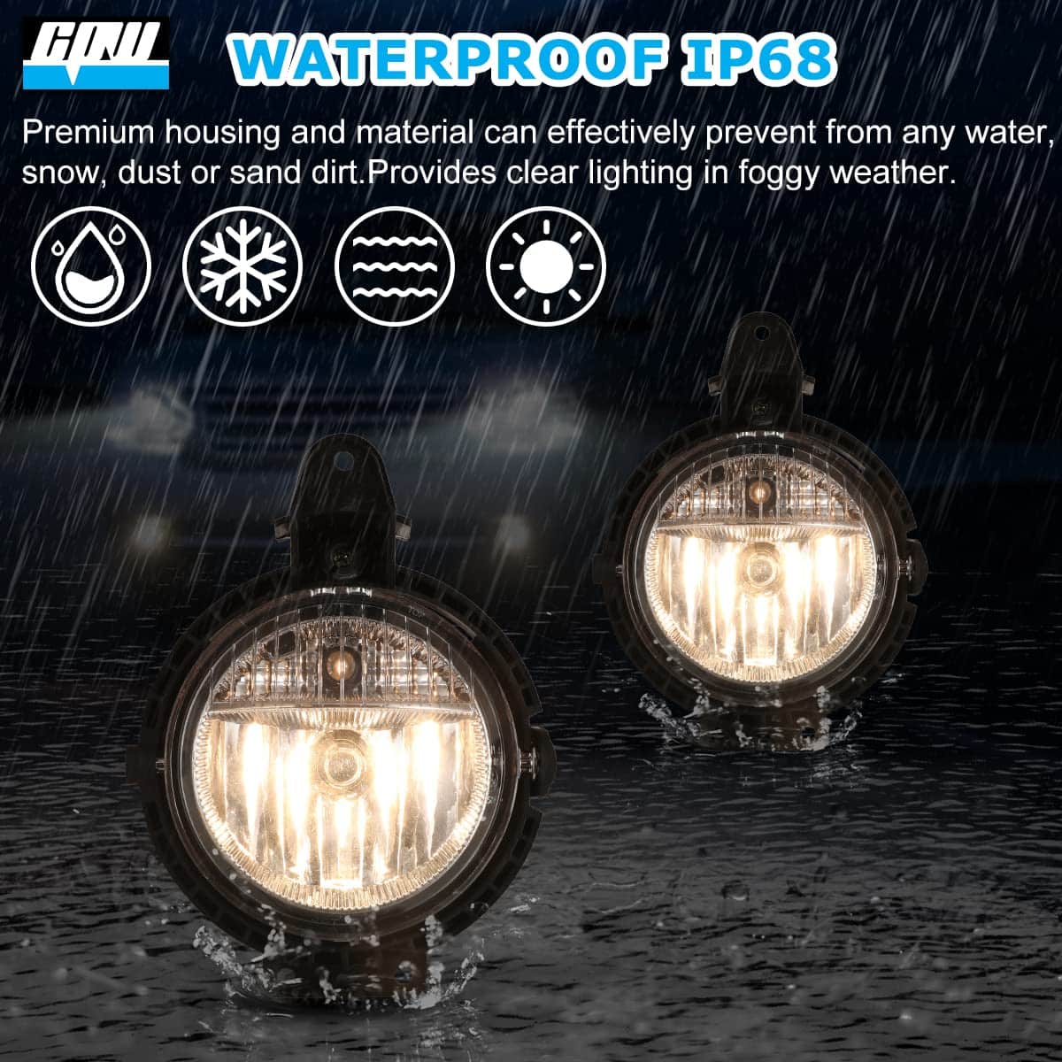 CPW Luces de Niebla Compatible con [2007 2008 2009 2010 - Imagen 3