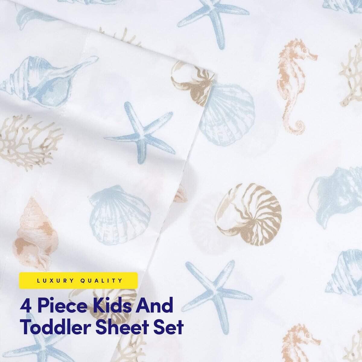 Colección de sábanas para niños 1500 Supreme -Conchas marina - Imagen 4