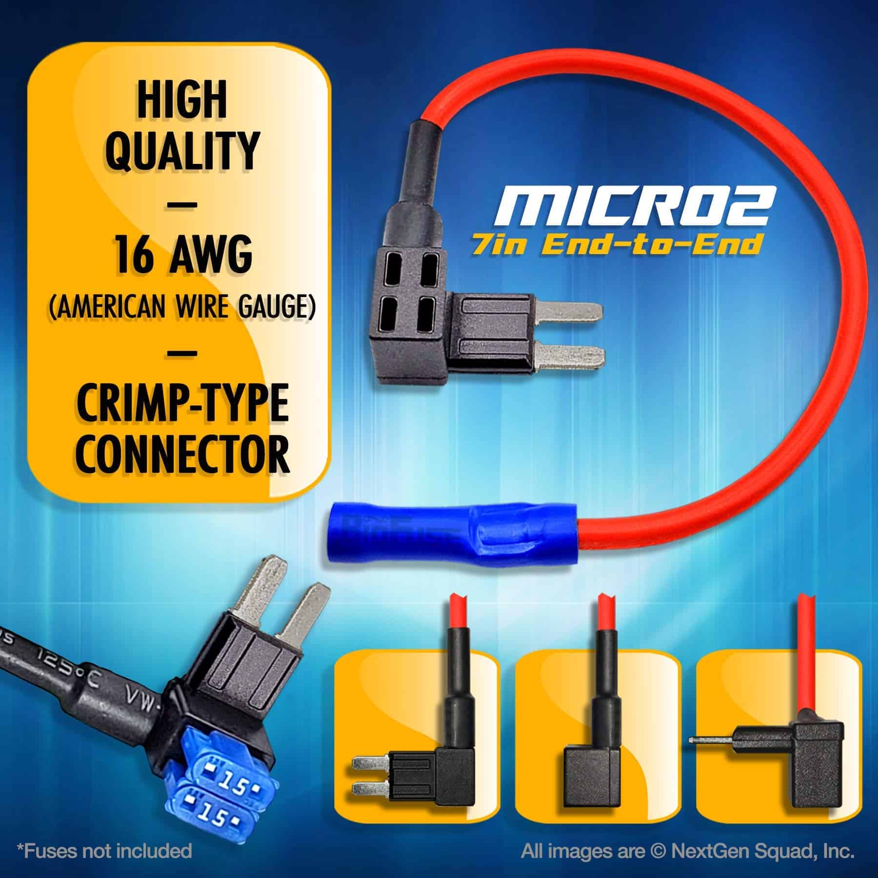 Paquete de 100 BioFuse 12V Micro2 Añadir un Circuito y - Imagen 5