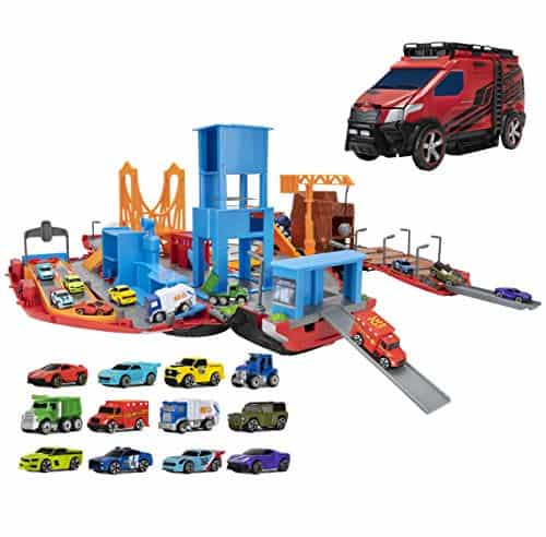 Playset Micro Machines Super Van City - Incluye 12