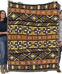 Manta de Frazada de Barro Bogolan - Regalo Cultural