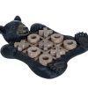 Juego de mesa de Tic Tac Toe Pine Ridge Bear Negro - Juego