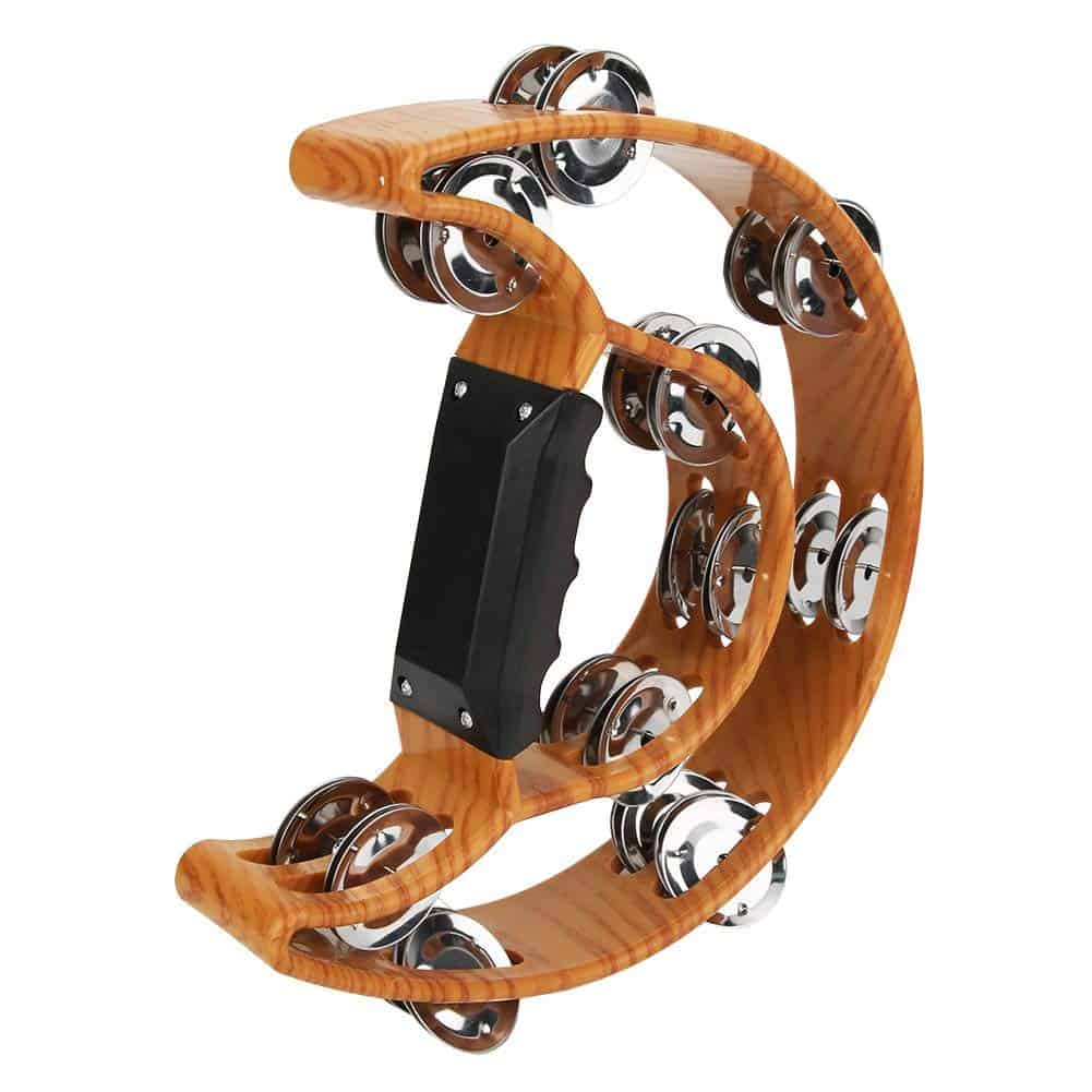 Tamboril de Doble Fila Yencoly, Cascabeles de Metal con - Imagen 8