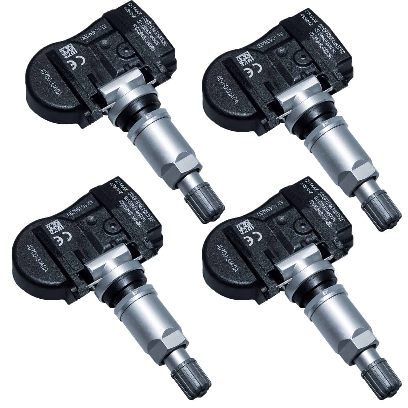 Sensor de presión de neumáticos TPMS 40700-3JA0A 4 piezas