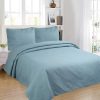 Juego de Colcha Edredón de 3 Piezas Moderno y -Azul Spa