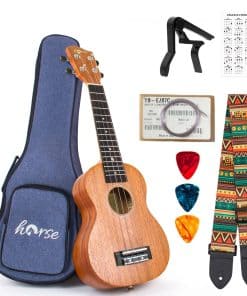 Ukulele Profesional de 21 Pulgadas Soprano para Adultos
