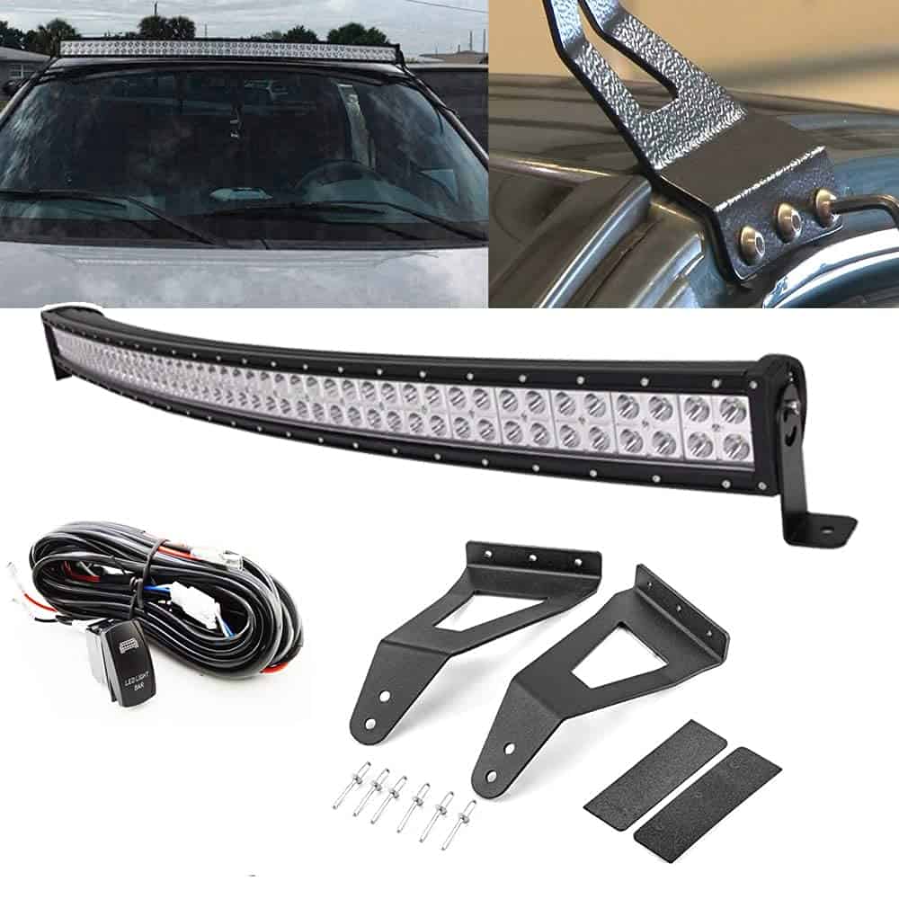 Barra de luz LED curvada de 52'' 300W con soportes de - Imagen 7