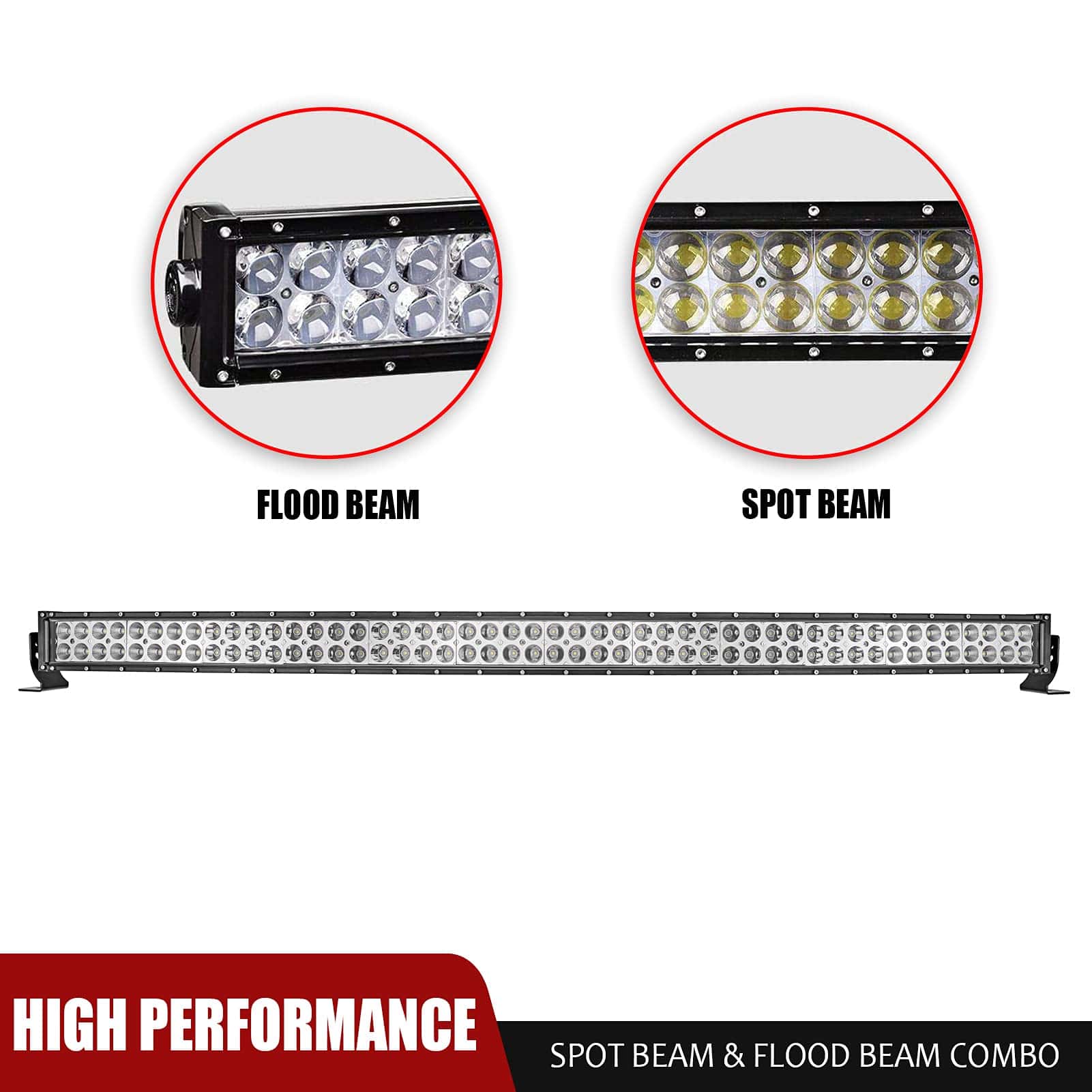 Barra de luz LED curvada de 52'' 300W con soportes de - Imagen 6