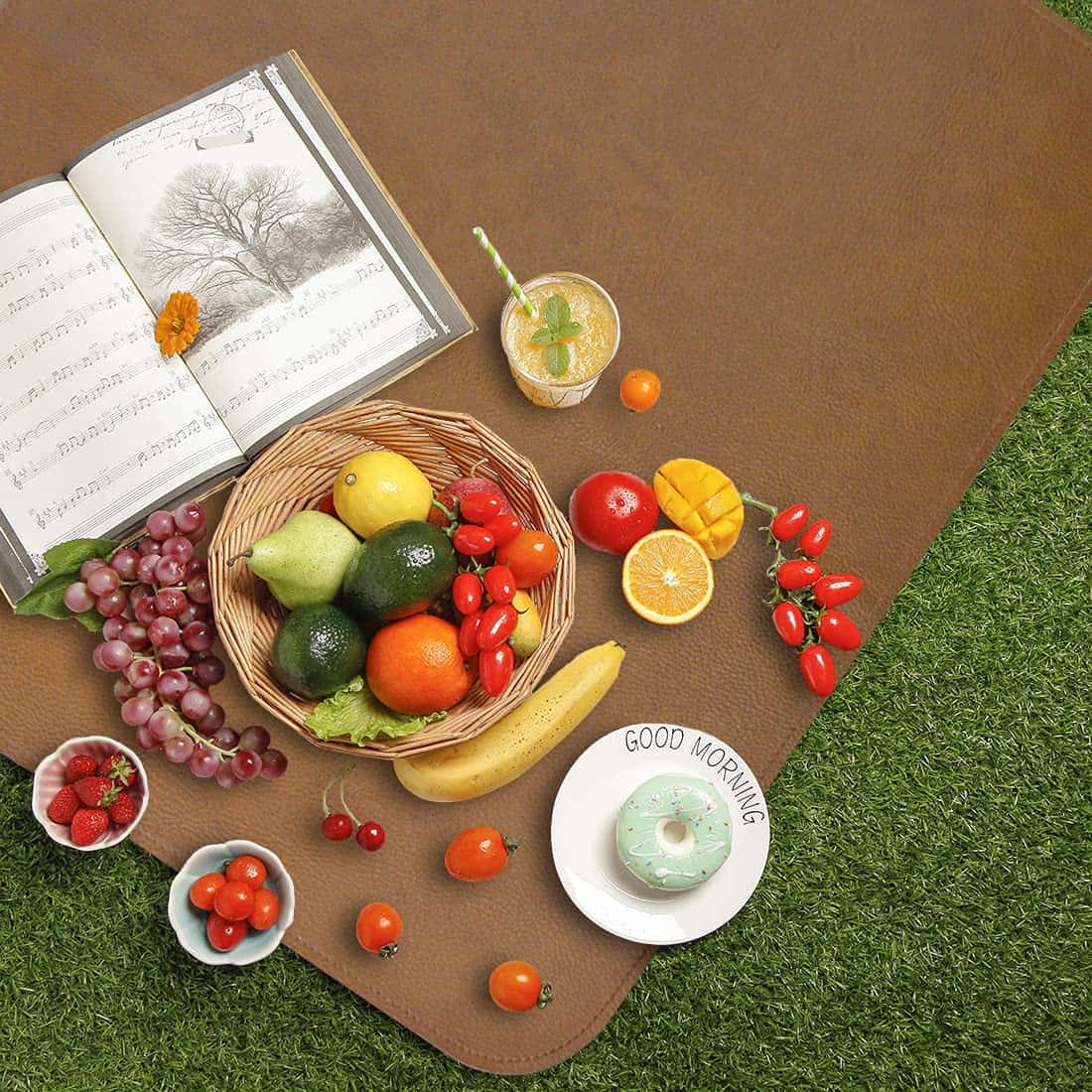 Tapete de cuero vegano Linkidea para protector de suelo - Imagen 7