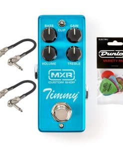 MXR CSP027 Pedal de Overdrive Timmy con 2 Cables de