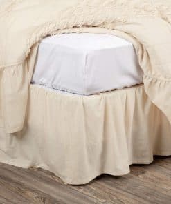 Olivia King Ruffled Bed Skirt, Falda de Cama de 16" de