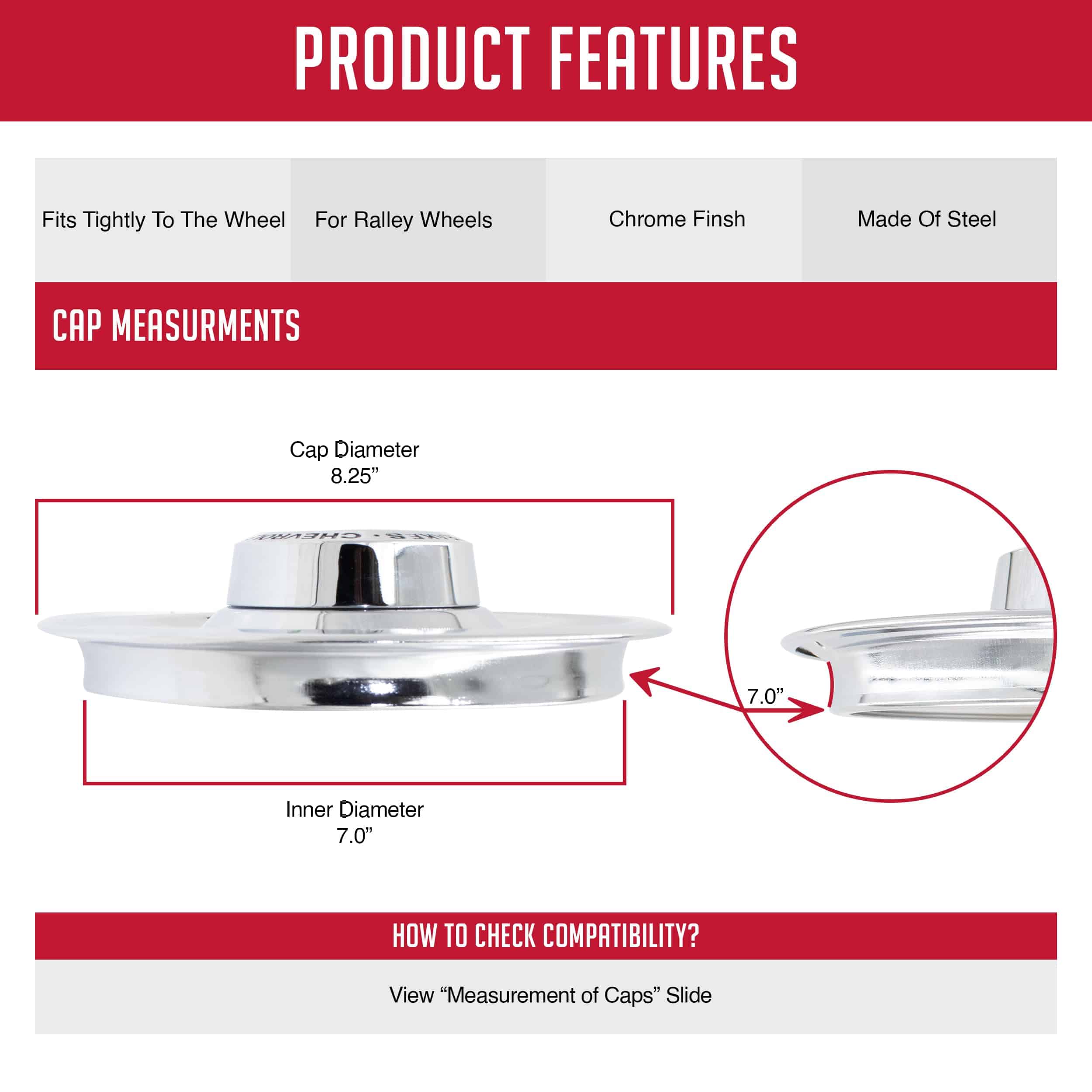 1 Pc Disco de Freno de Acero Cromado para Ralley 8.25" de - Imagen 3