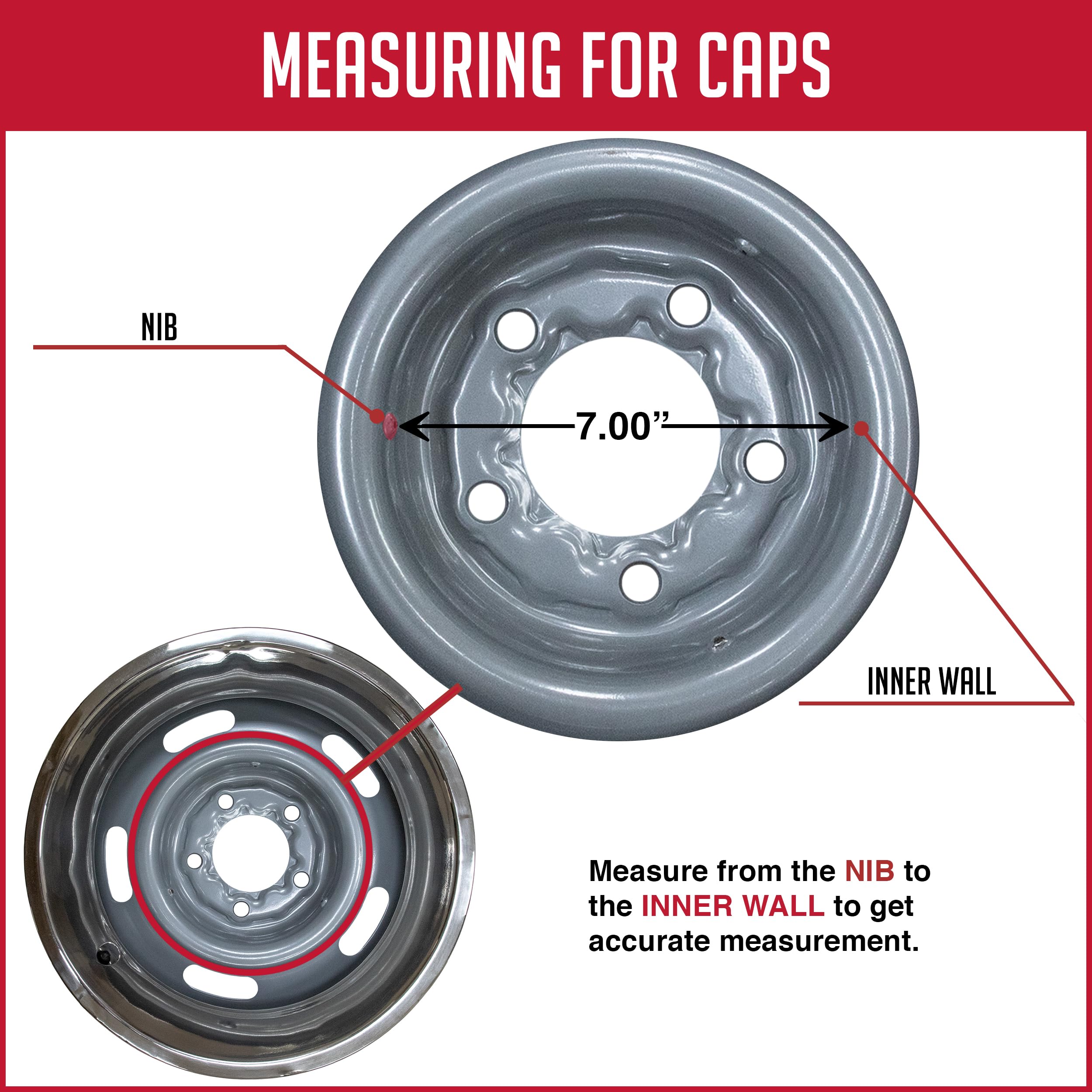 1 Pc Cubrecentros Cromado con Moño Corbata 8.25" Diámetro - Imagen 4