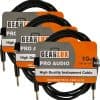 Cable de Instrumento/Guitarra Gearlux, Negro, 10 Pies -