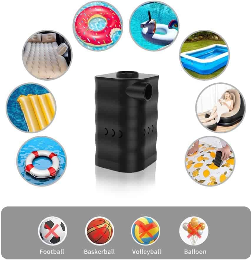 Bomba de Aire Woowind AP6 de 6000 mAh para Inflables Bomba - Imagen 7