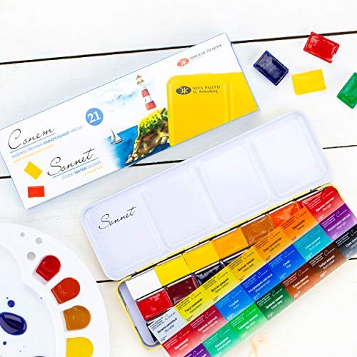 Set de Acuarela Sonnet 21 Studio de 2.5 ml en estuche - Imagen 6