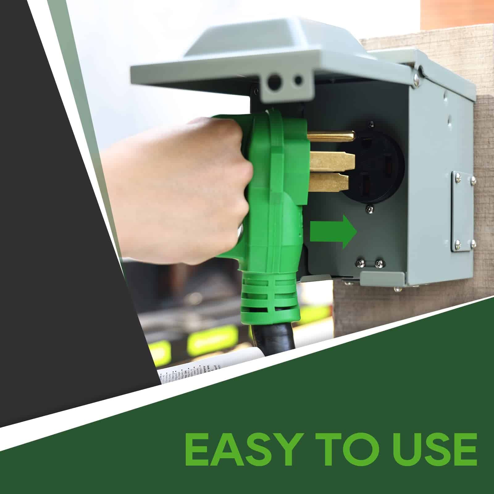 Cable de extensión para RV/EV de 50 amperios y 15 pies de - Imagen 6