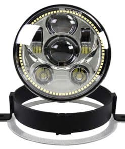 Faros LED redondos de 5.75 pulgadas para motocicleta con