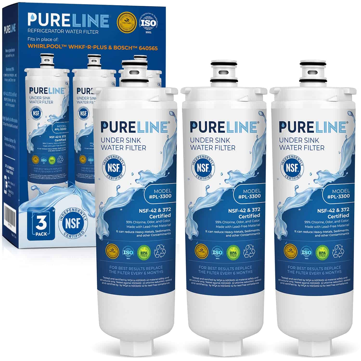 Filtro de agua para refrigerador Pureline WHKF-R-PLUS,