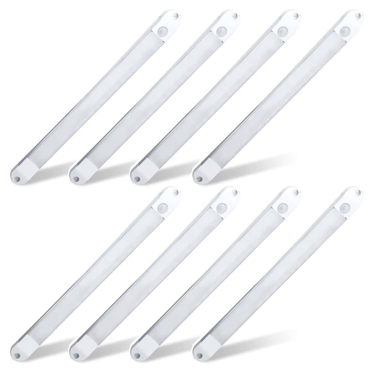 Facon 8-Pack LED Luz Puck RV con Sensor de Movimiento PIR,