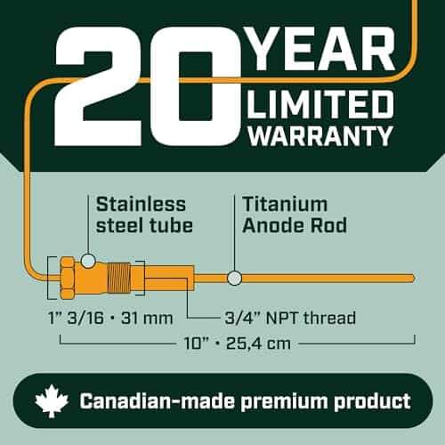 Varilla de ánodo Corro-Protec RV para calentador de agua - Imagen 7