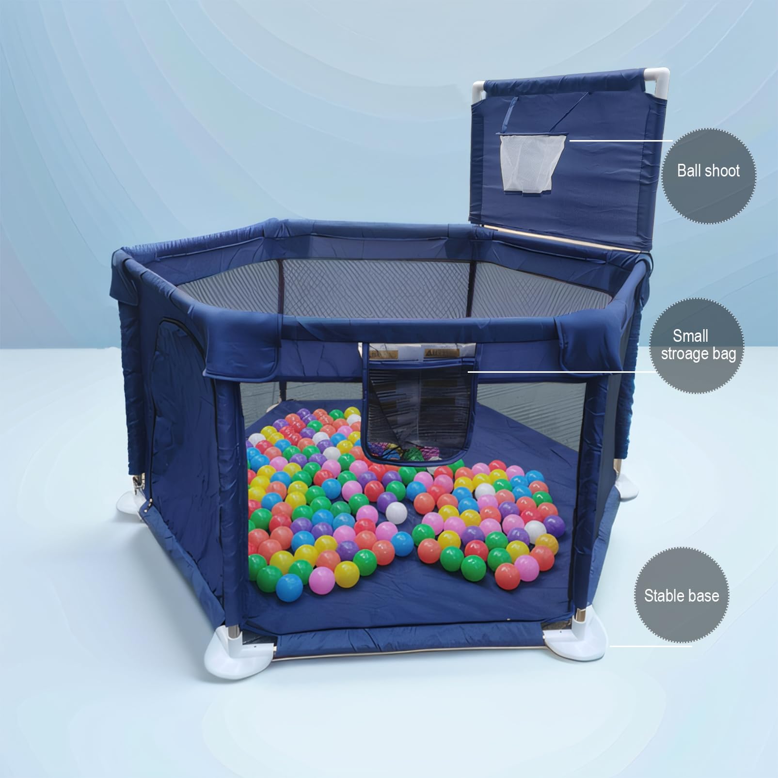 HI SUYI Portable Baby Ball Pit Playpen Playard Fence - Imagen 5